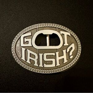 Bottle Opener Belt Buckle Beautiful Got Irish silver design. Unisex